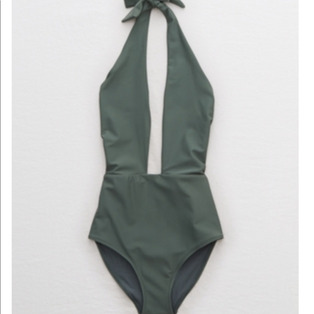 Deep Plunge One Piece Swimsuit